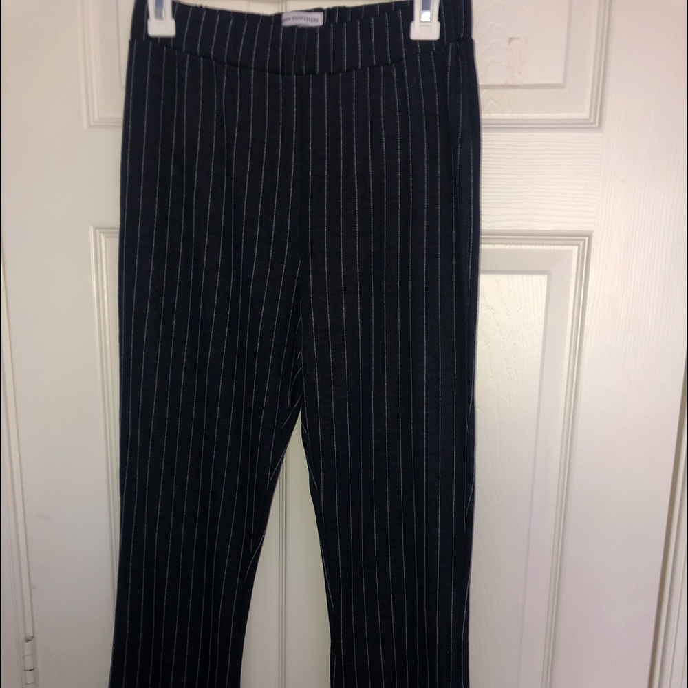 UO Navy Blue and White Striped Pants Size L